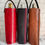 Thumbnail: Hand-stitched Leather Wine Tote