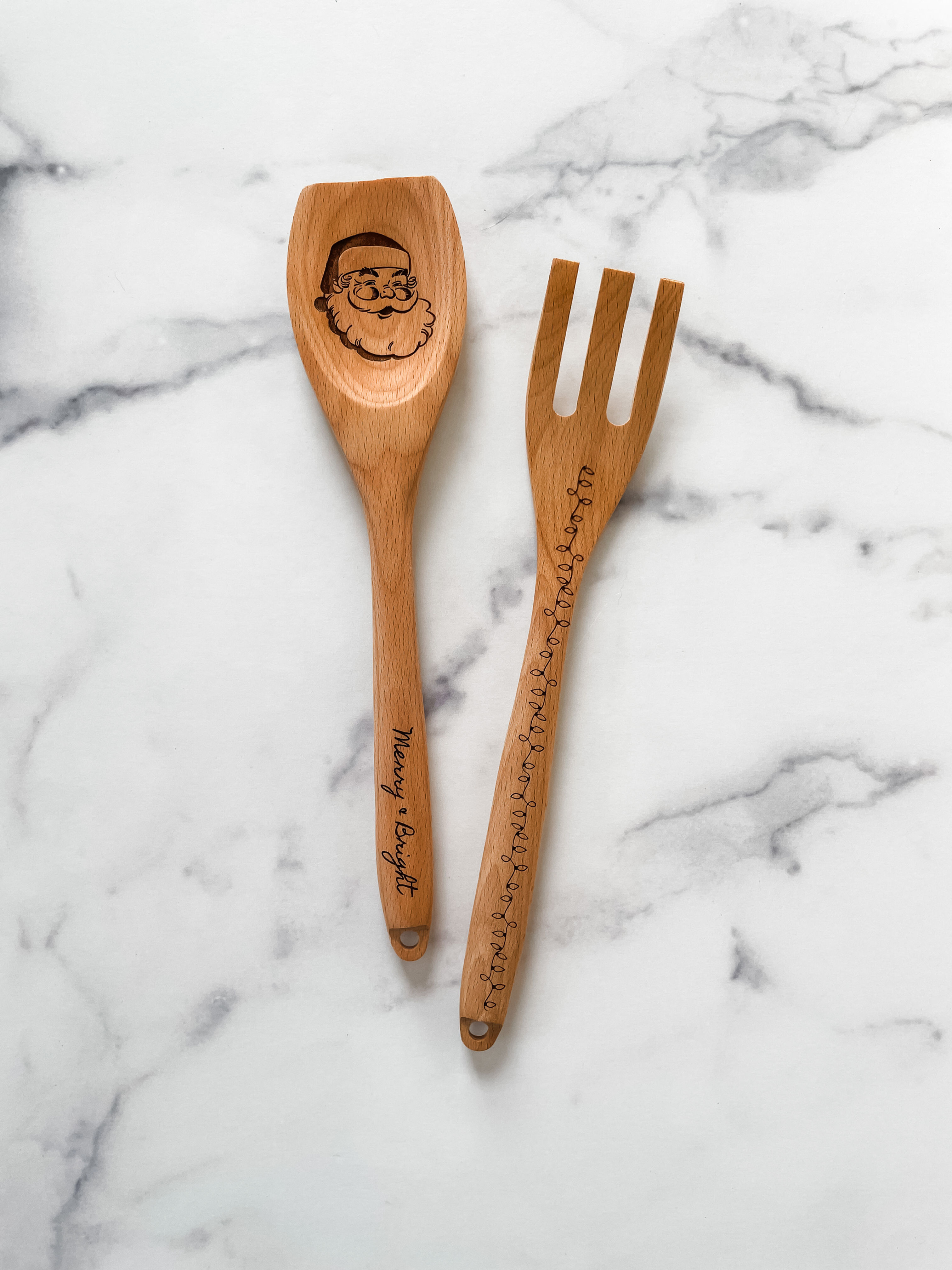 Merry + Bright Wooden Untensil Set