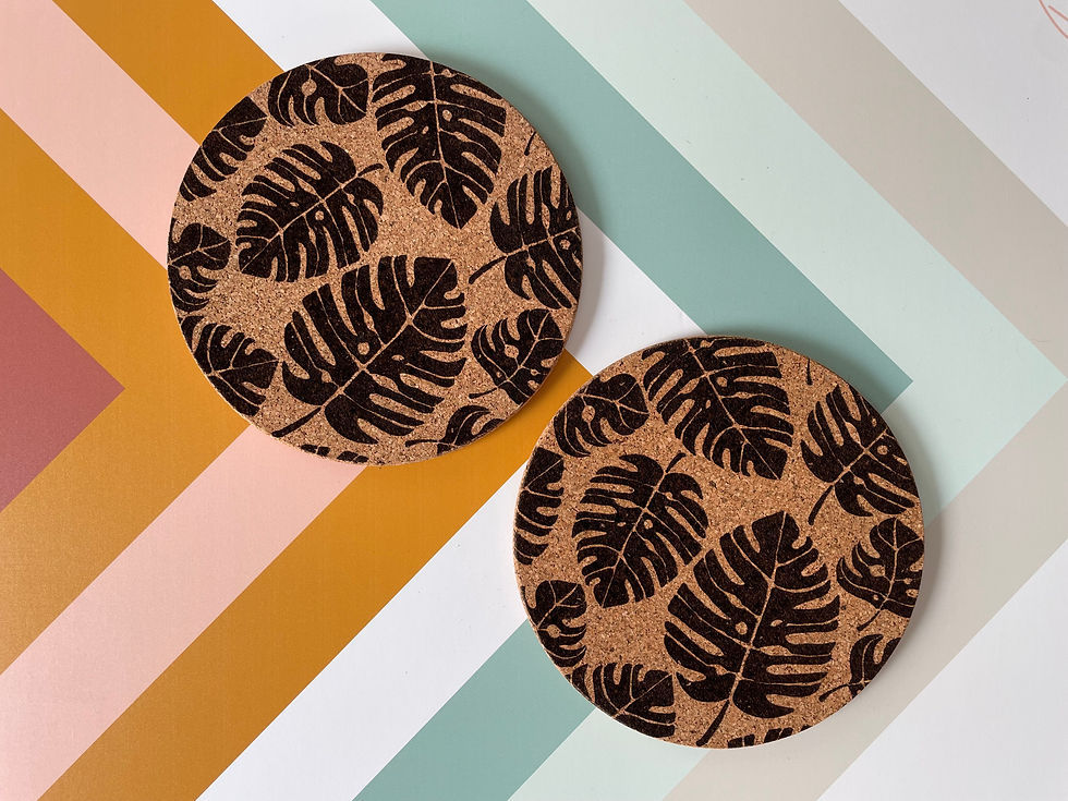 Thumbnail: Palm Leaf Cork Trivet