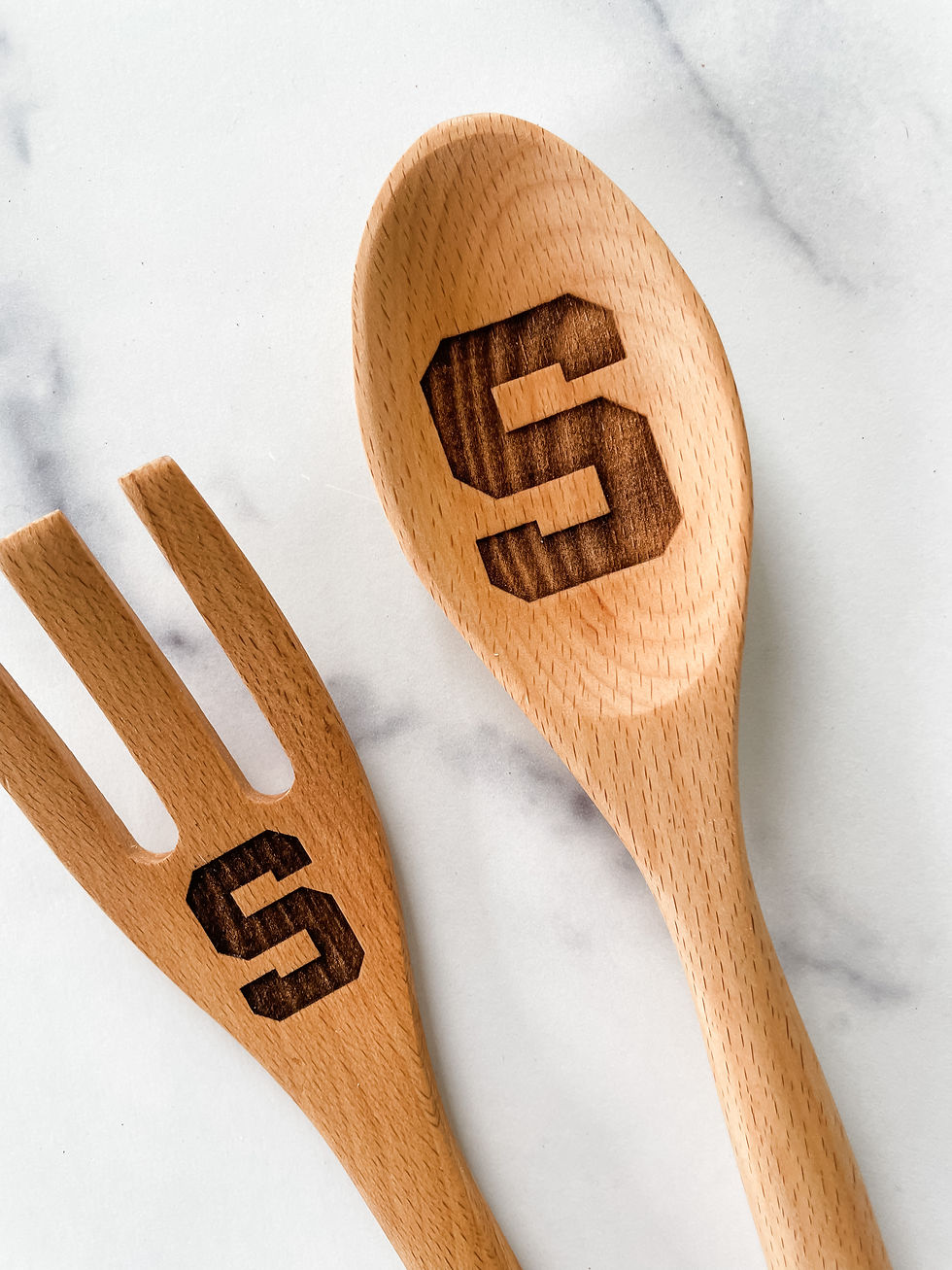 Thumbnail: Michigan State Wooden Utensil Set