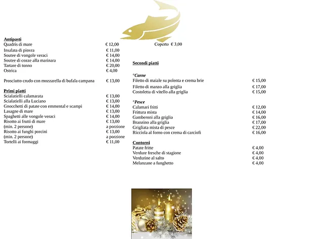 Menu Di Natale Per 15 Persone.Menu Per Le Festivita Di Natale E Fine Anno