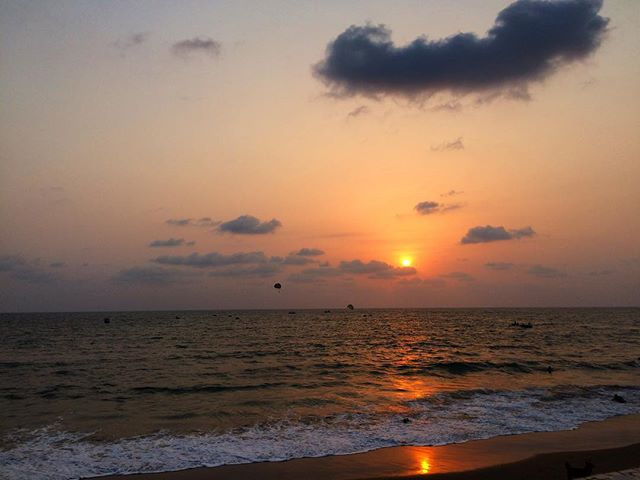 Sunset over Anjuna beach ✨