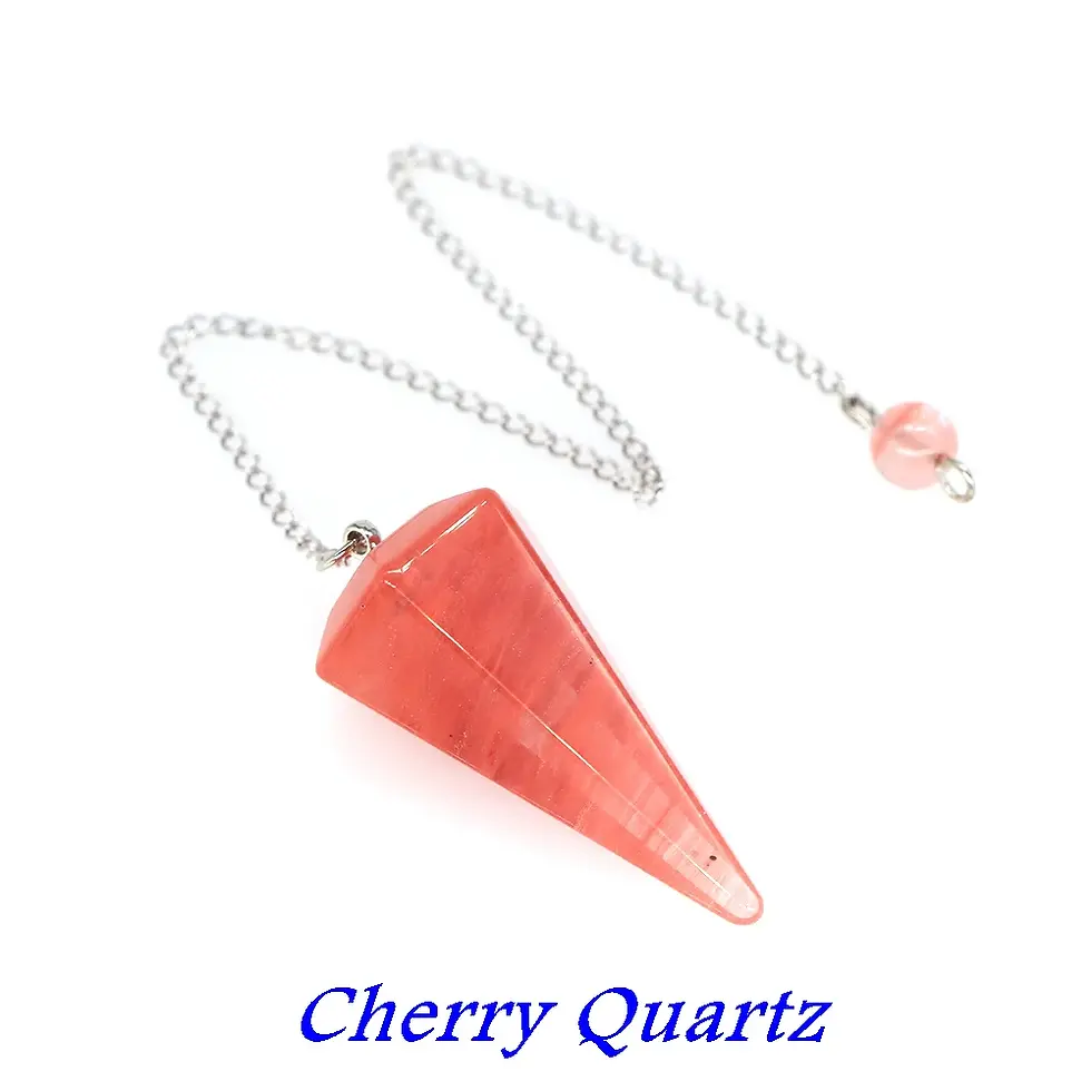 Thumbnail: Natural Quartz Reiki Healing Pendulum Dowsing Spiritual Divination