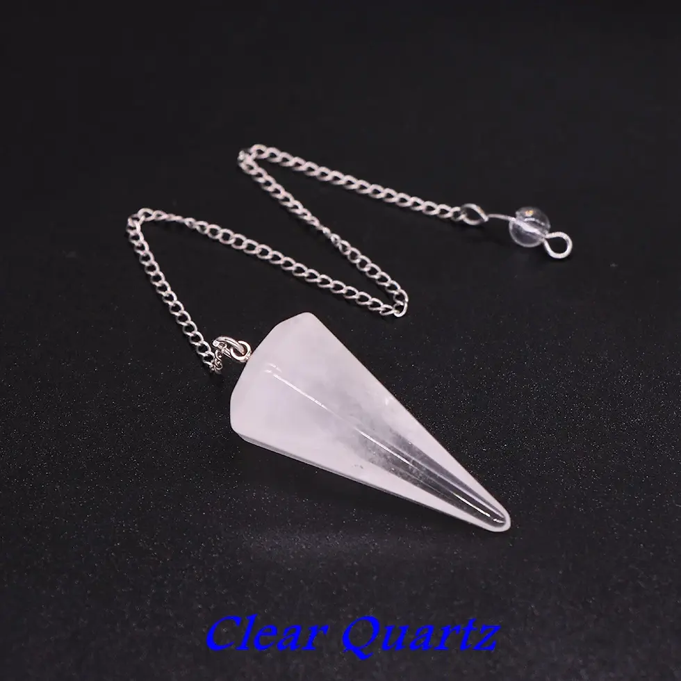 Thumbnail: Natural Quartz Reiki Healing Pendulum Dowsing Spiritual Divination
