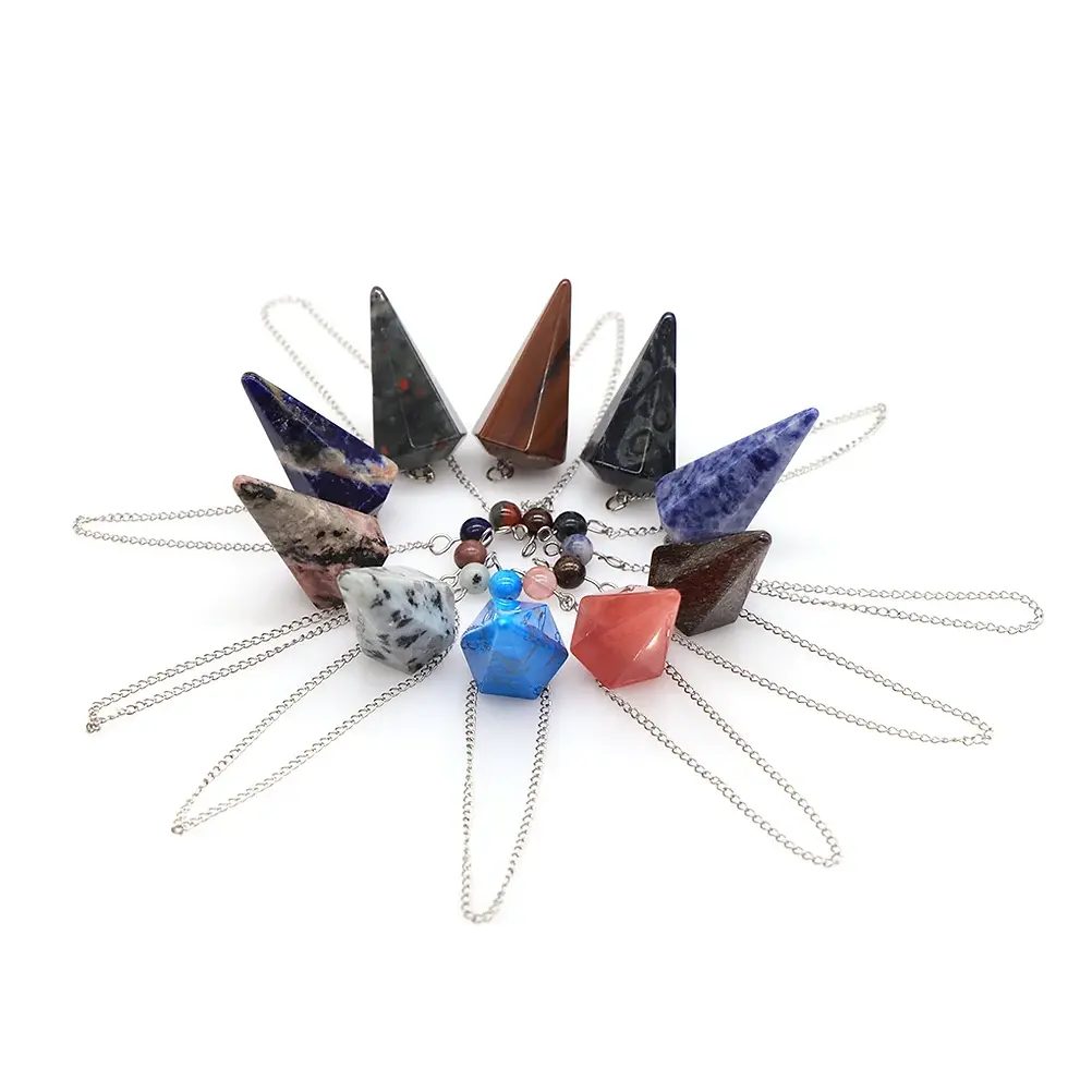 Thumbnail: Natural Quartz Reiki Healing Pendulum Dowsing Spiritual Divination