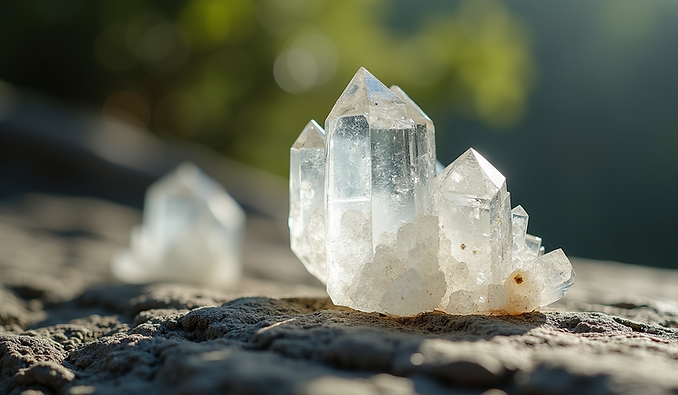 Clear Crystal Quartz Cluster