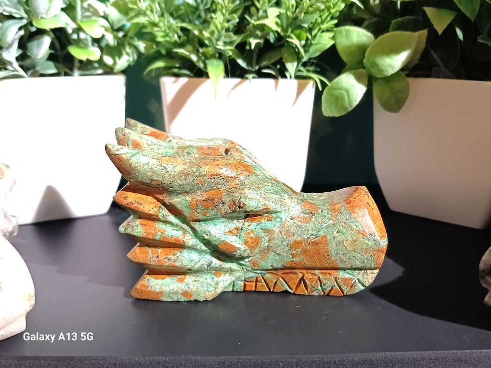 Smithsonite Crystal Dragon Head - for anxiety, emotional healing, and protection