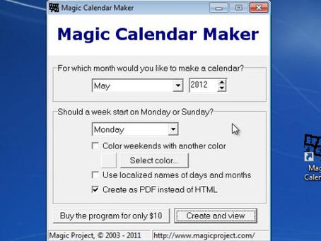 Magic Calendar Maker Crack Download [32|64bit] [Updated]