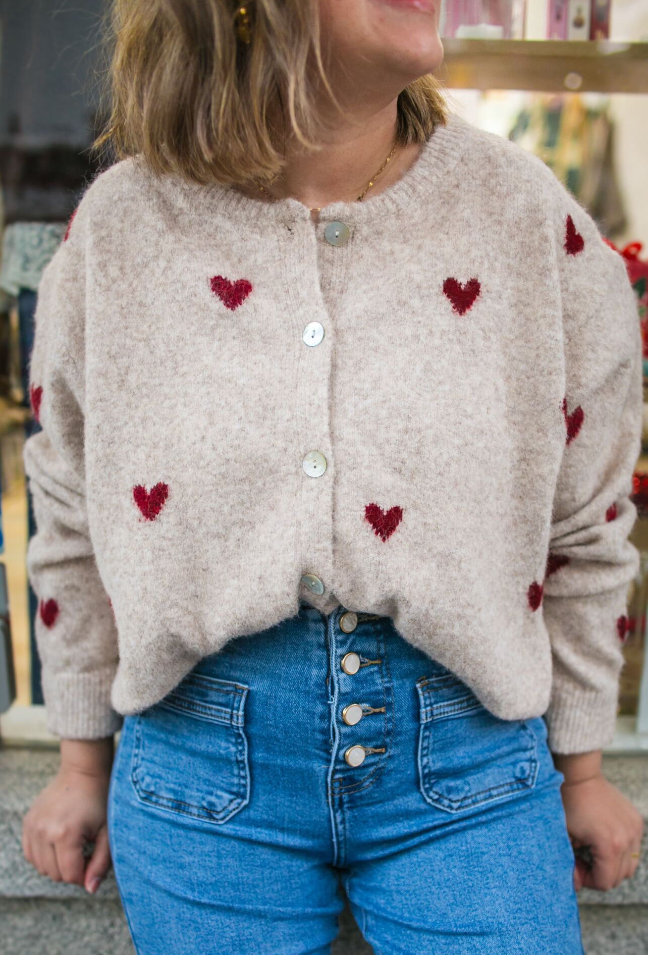 Casaco corações - Reposição