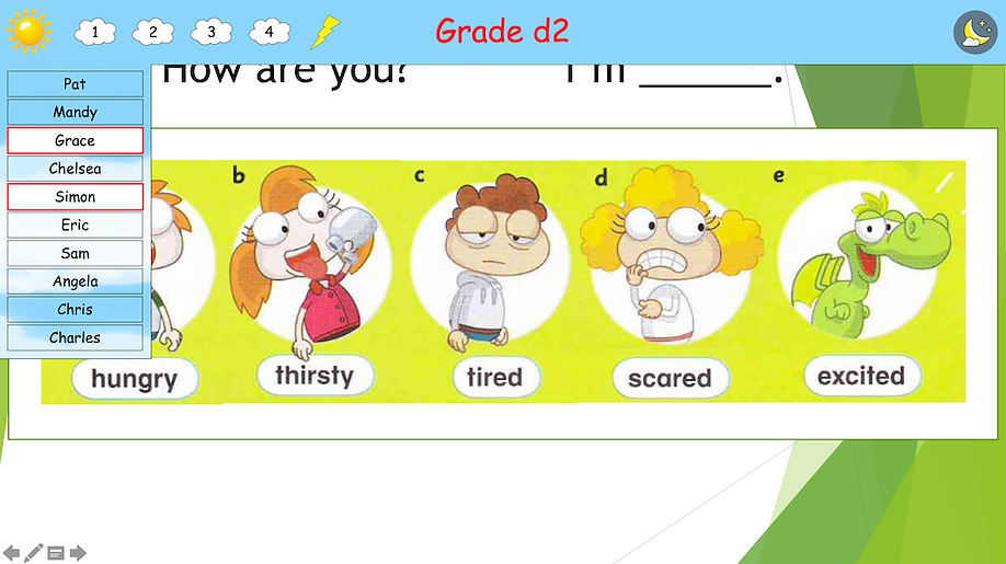 Basic menu screen 1