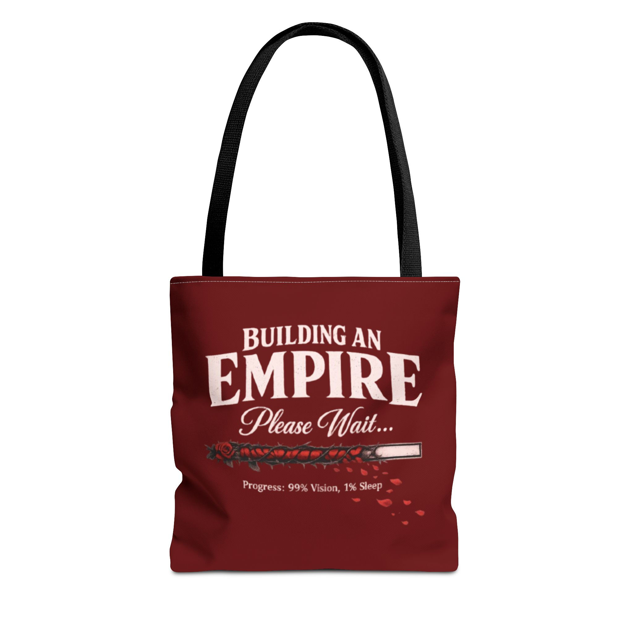 Building An Empire Please Wait Tote Bag – Entrepreneur Motivational Canvas Tote