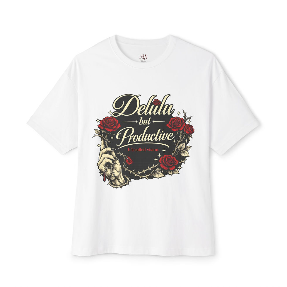 Thumbnail: Oversized Tee Delulu but Productive Shirt