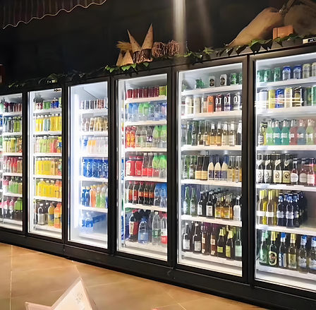 Beverage display cabinet