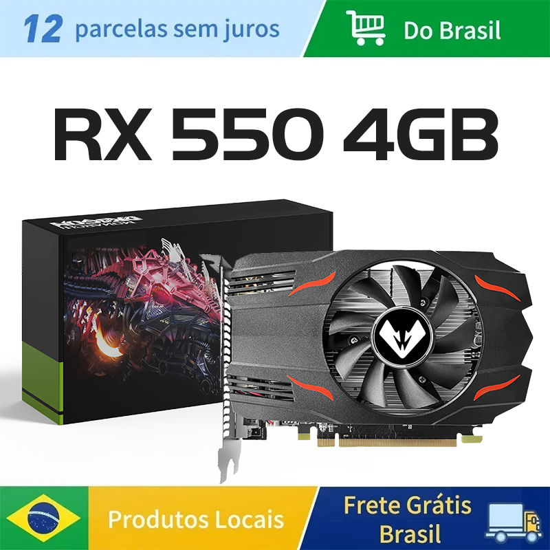 Soyo graphics card AMD GPU Radeon RX 550 4G GDDR5 128bit 14nm computer component