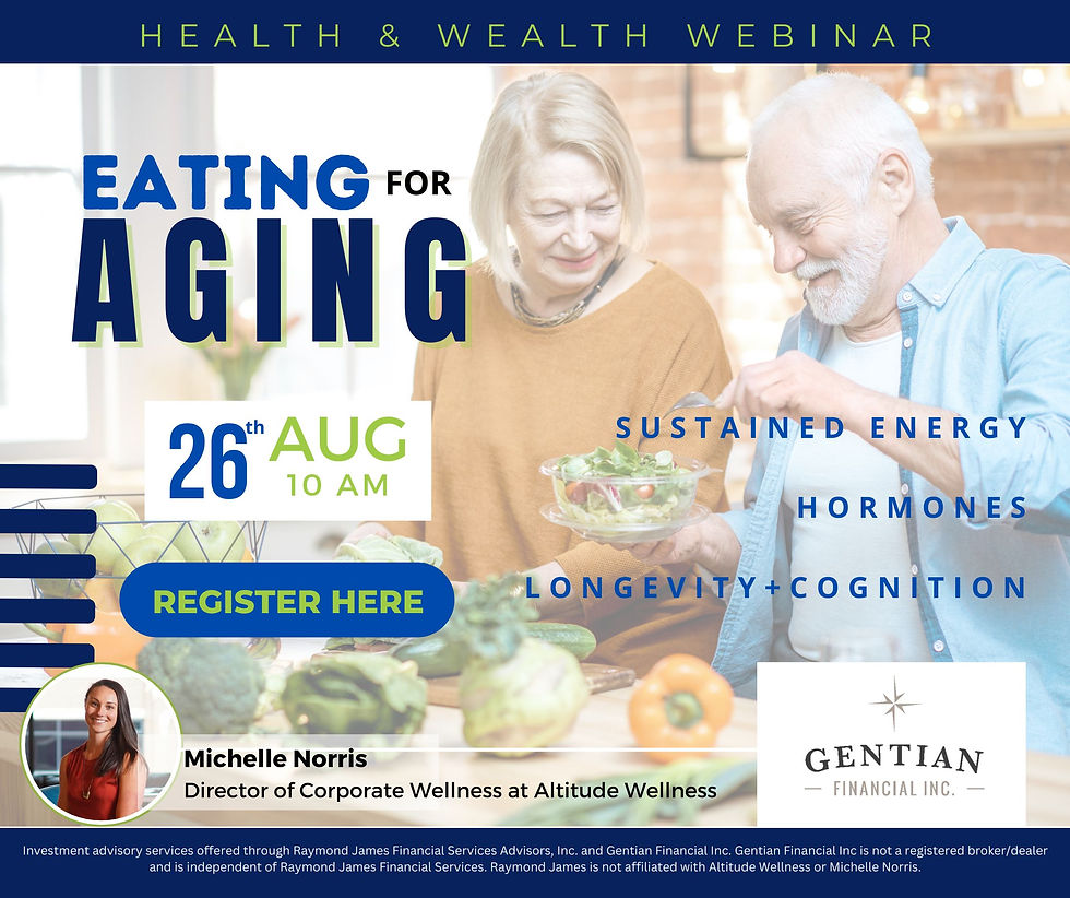Health & Wealth | Eating for Aging