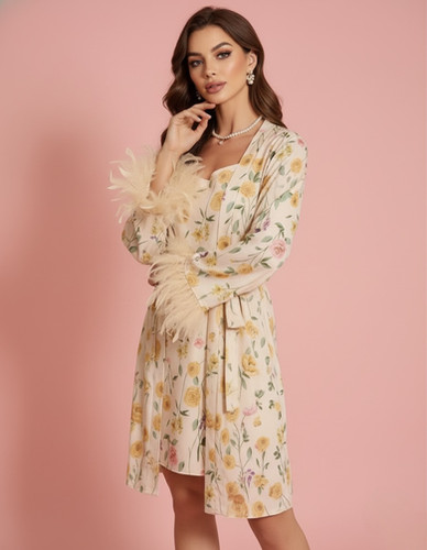 Conjunto Les Fleurs | Robe e Camisola | My Site