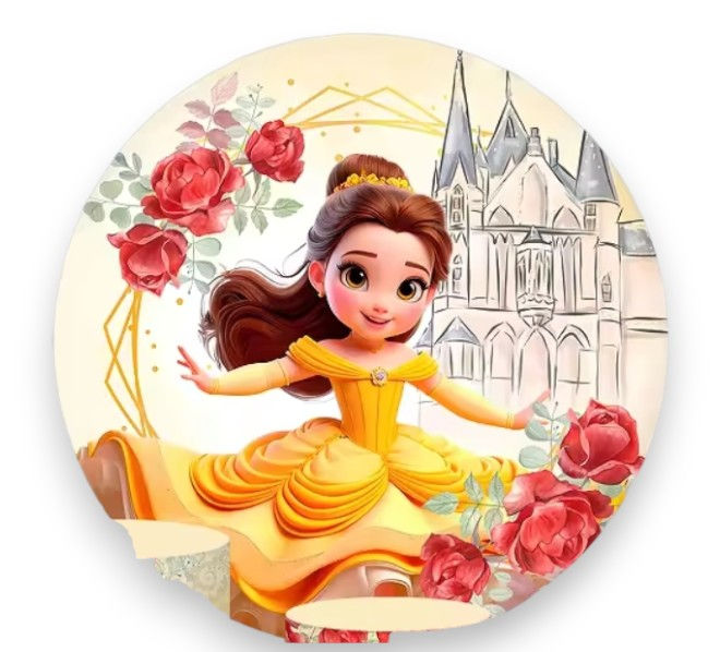 Funda Circular La Bella y la Bestia