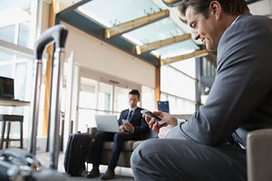 l'aéroport sur les téléphones