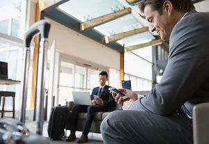 airport on phones