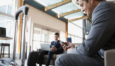 airport on phones