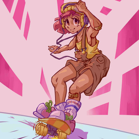 fanart of evilstapler's character