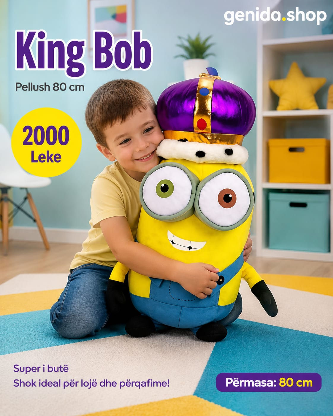 Minion King Bob 80 cm