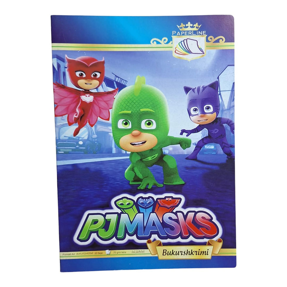 Fletore bukurshkrimi A4 me perforim Pj Mask 20fq