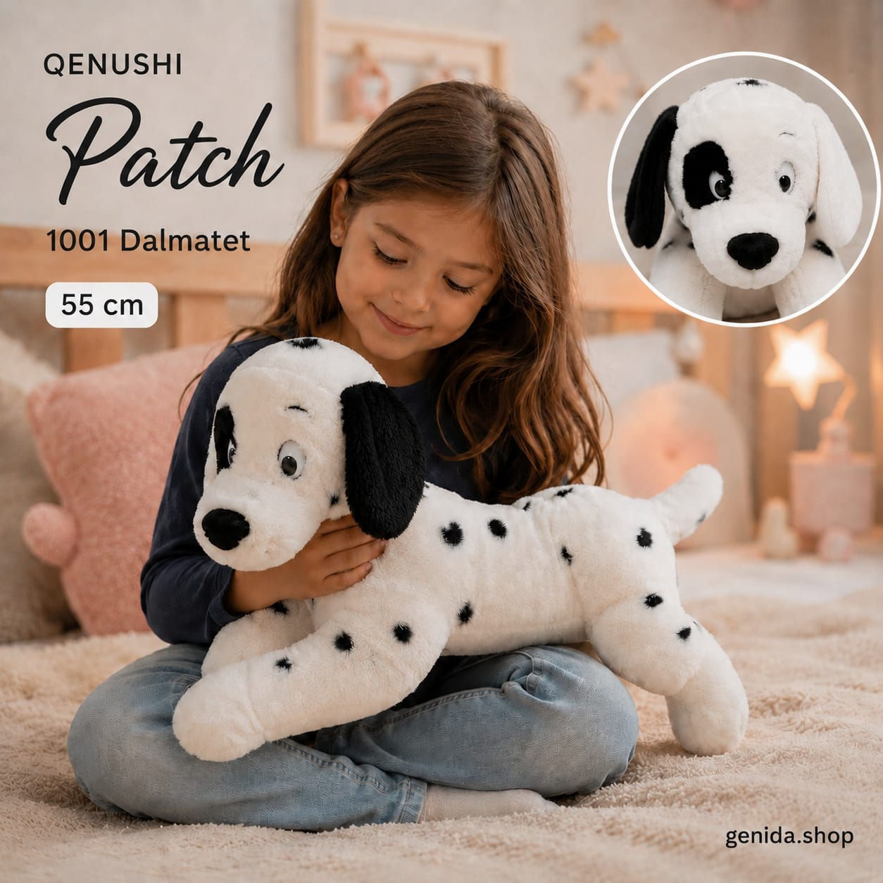 Qenush Patch: 1001 Dalmatet 55 cm