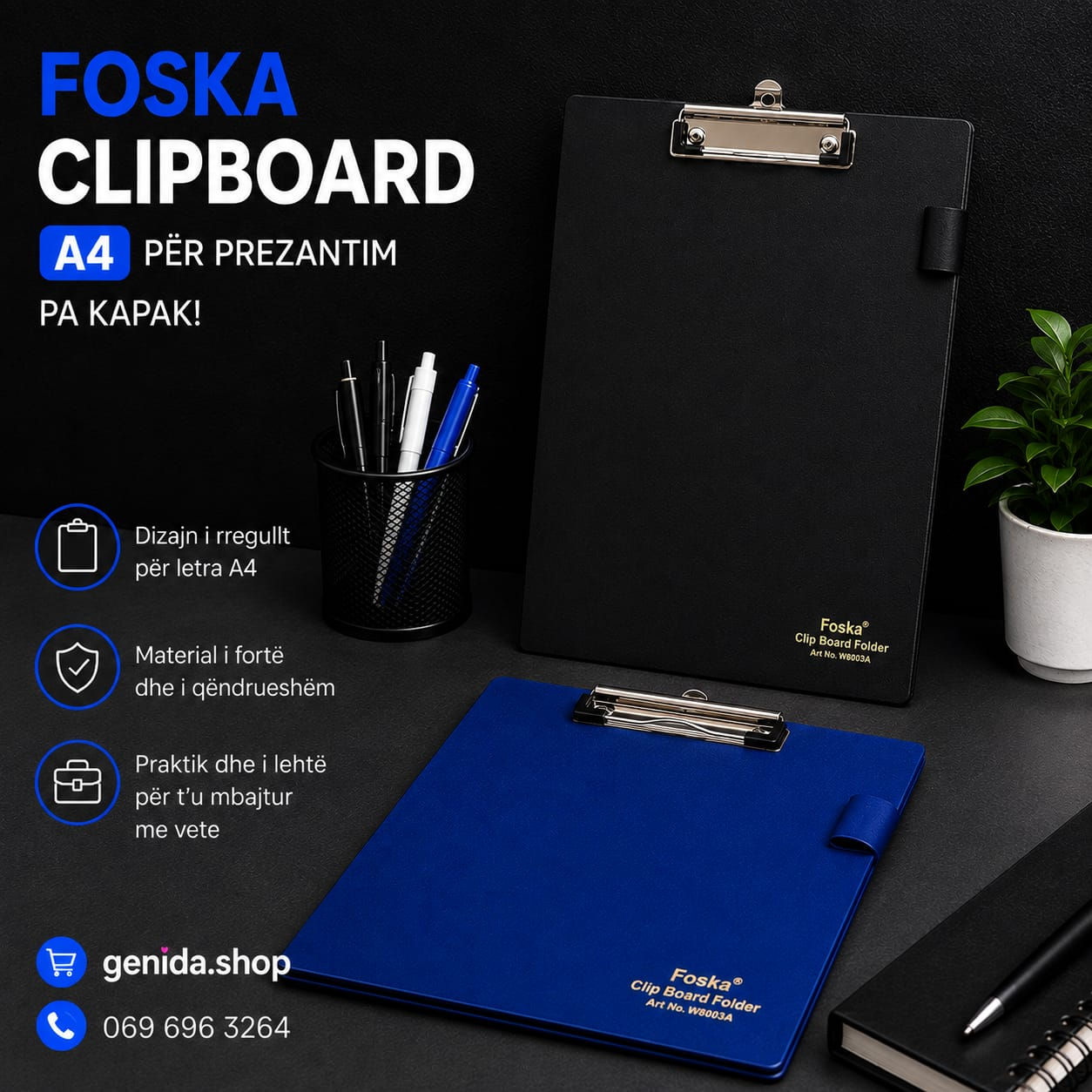 Foska Clipboard Per Prezantim | A4