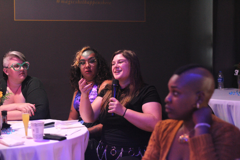 A performer at The Atlanta School of Burlesque