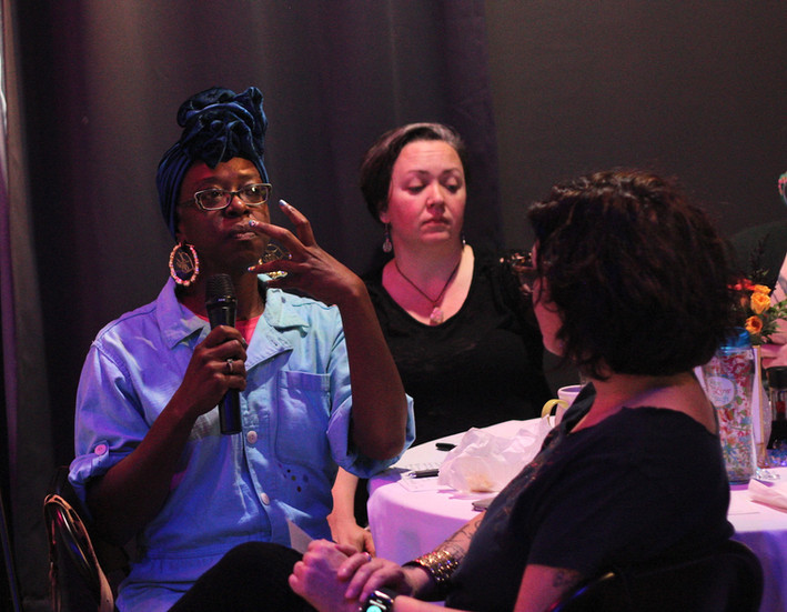 A performer at The Atlanta School of Burlesque