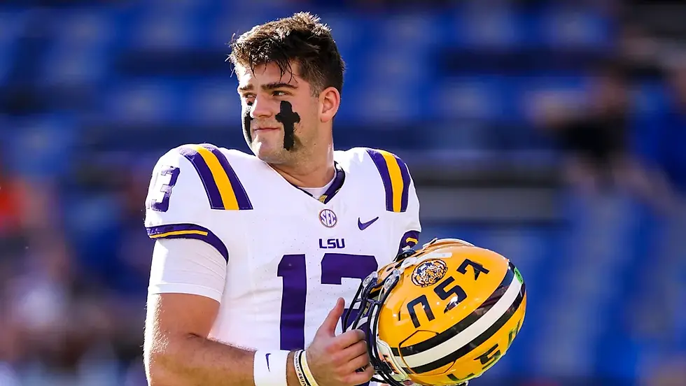 I had an accurate assessment for LSU and QB Garrett Nussmeier's season. (Photo: James Gilbert / Getty)