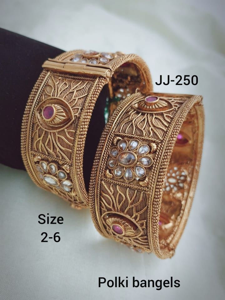 Polki Bangles, Various Styles