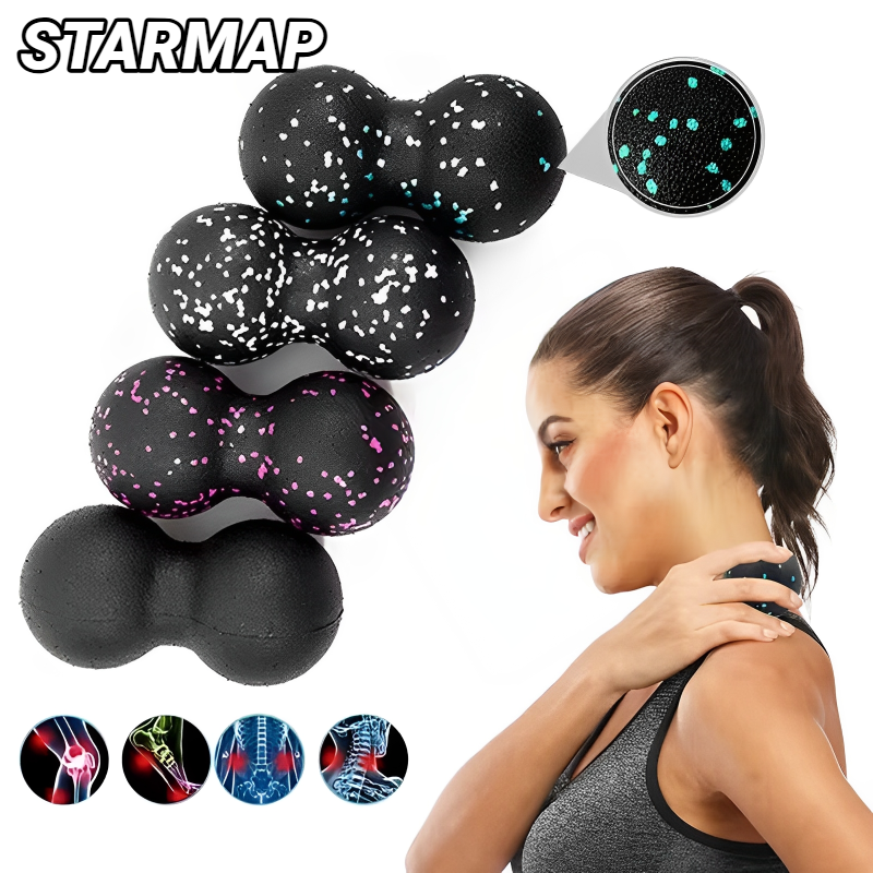 Yoga Peanut Balls Body Massage Fascia Ball Suit Foam Block High Density Muscle R