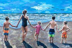 Port A Beach Kids 24x36