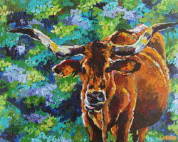 Larry the Longhorn 24x30