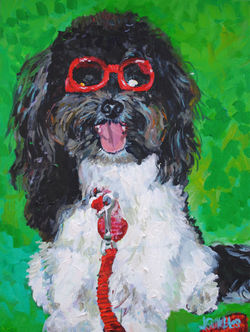 Bear in Doggles 12x16