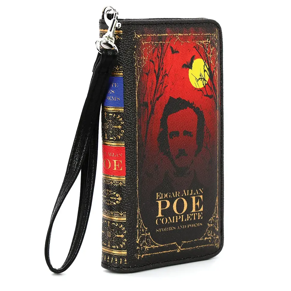 Thumbnail: Edgar Allan Poe with the Book  clutch Wallet