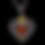 Thumbnail: Baltic Amber Heart Pendant - Tri-Color Amber Heart Pendant