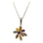Baltic Amber Pendant - Multi-Color Amber Starry Nights Pendant