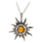 Baltic Amber Pendant Honey Amber Medallion Pendant
