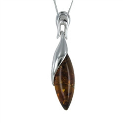 LILy Anna Amber Drop Pendant