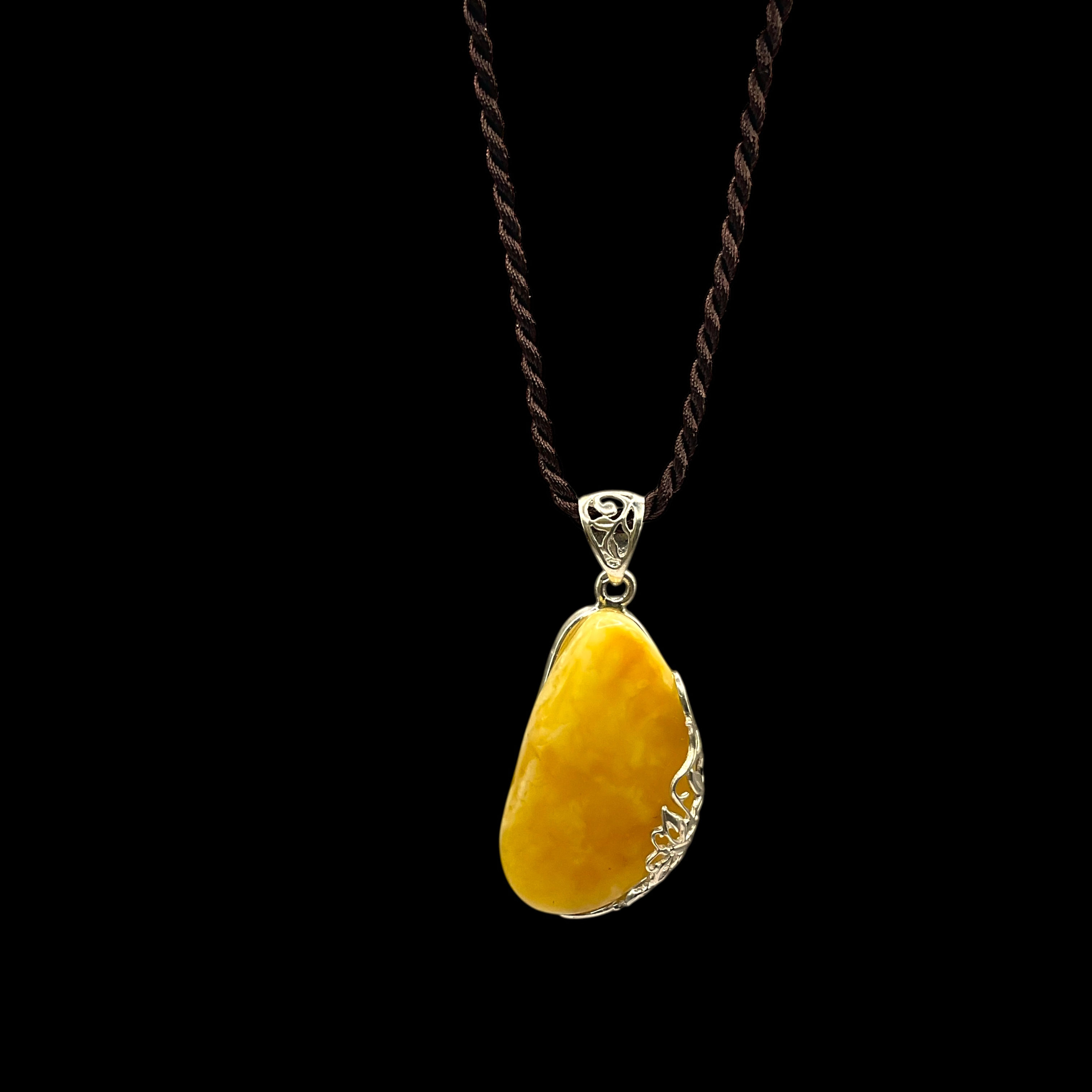 Baltic Amber Artisan Crafted Butterscotch Pendant #11