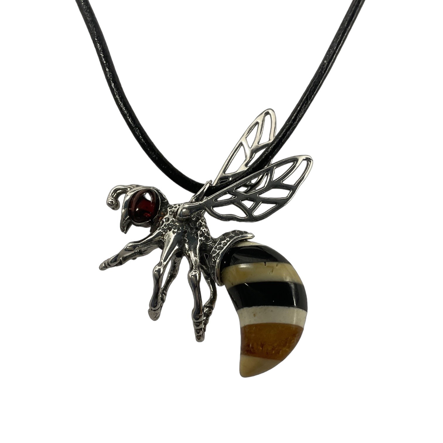 Baltic Amber Pendant:"Honeybee"