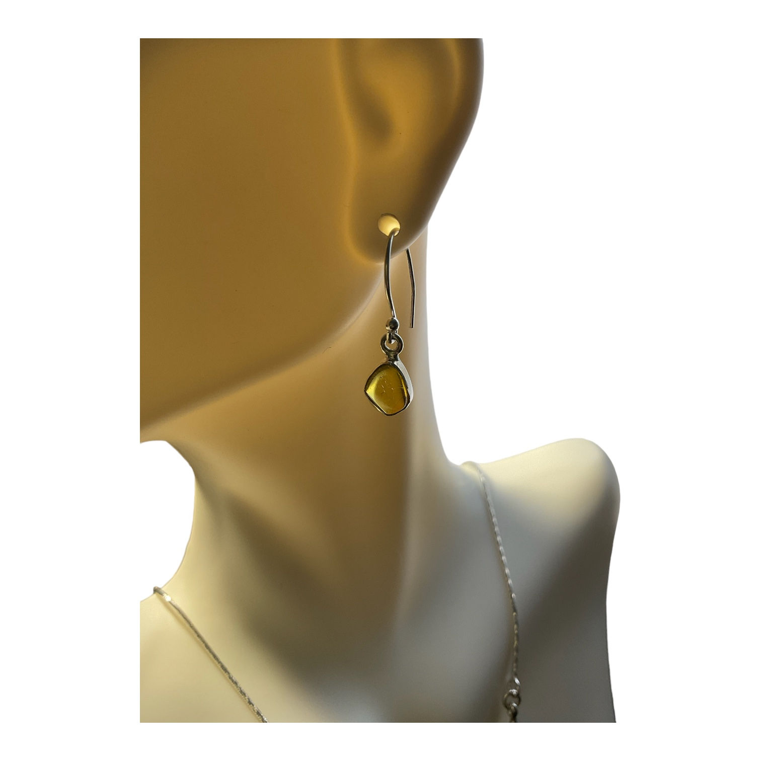 Elegant Baltic Amber drop earrings