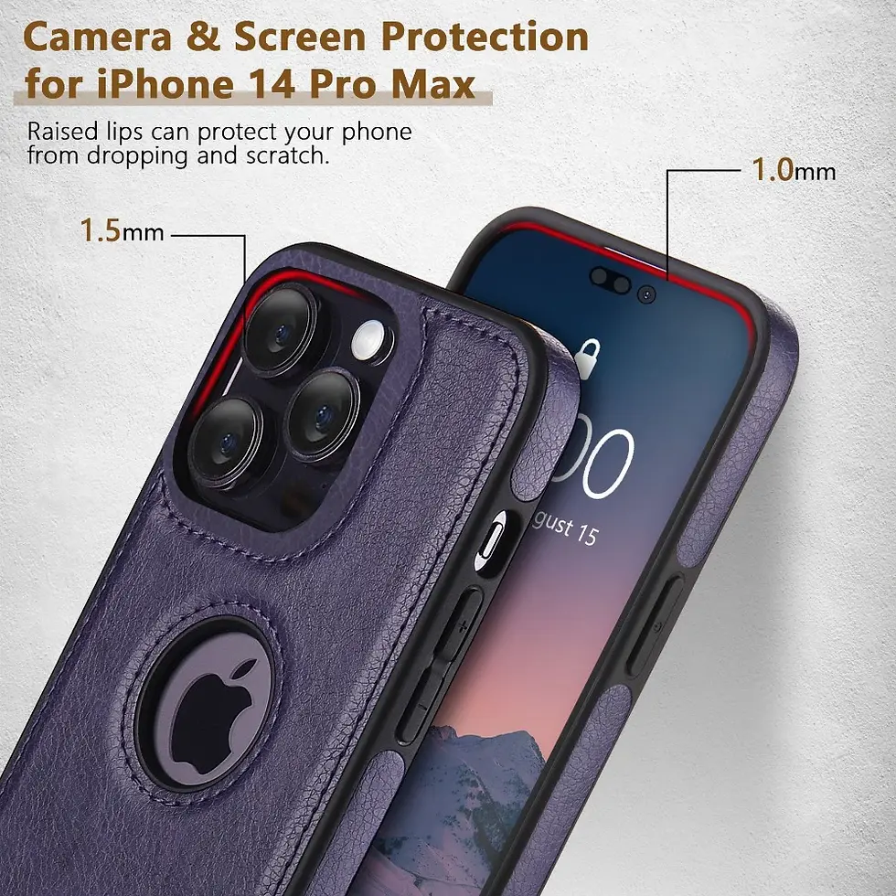 Thumbnail: Ultra Thin Shockproof Leather Case for iPhone 15-11 Pro