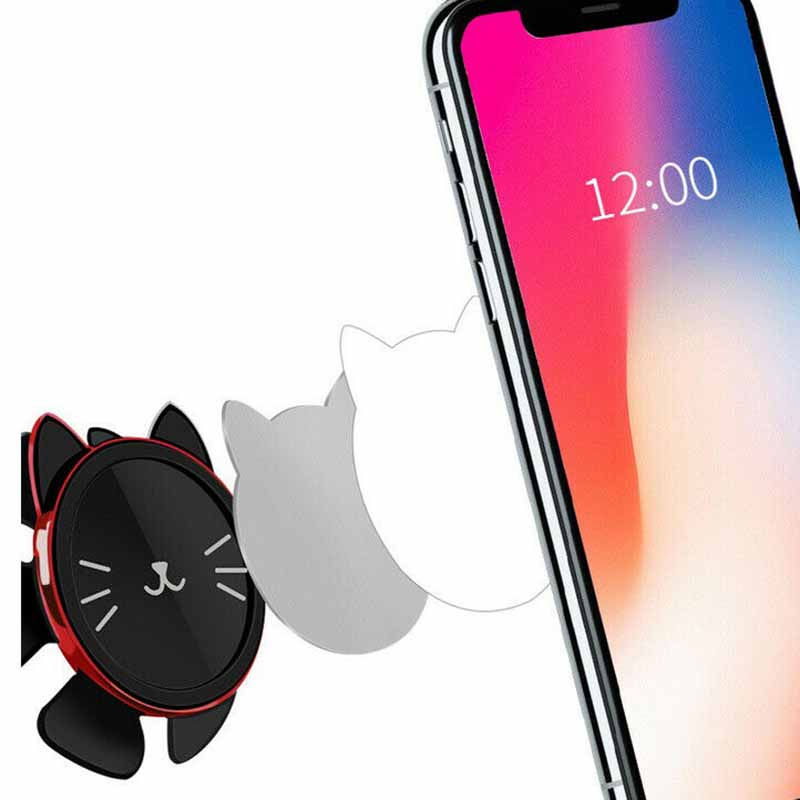 Thumbnail: Creative Cat Phone Holder for Car with Gravity Support