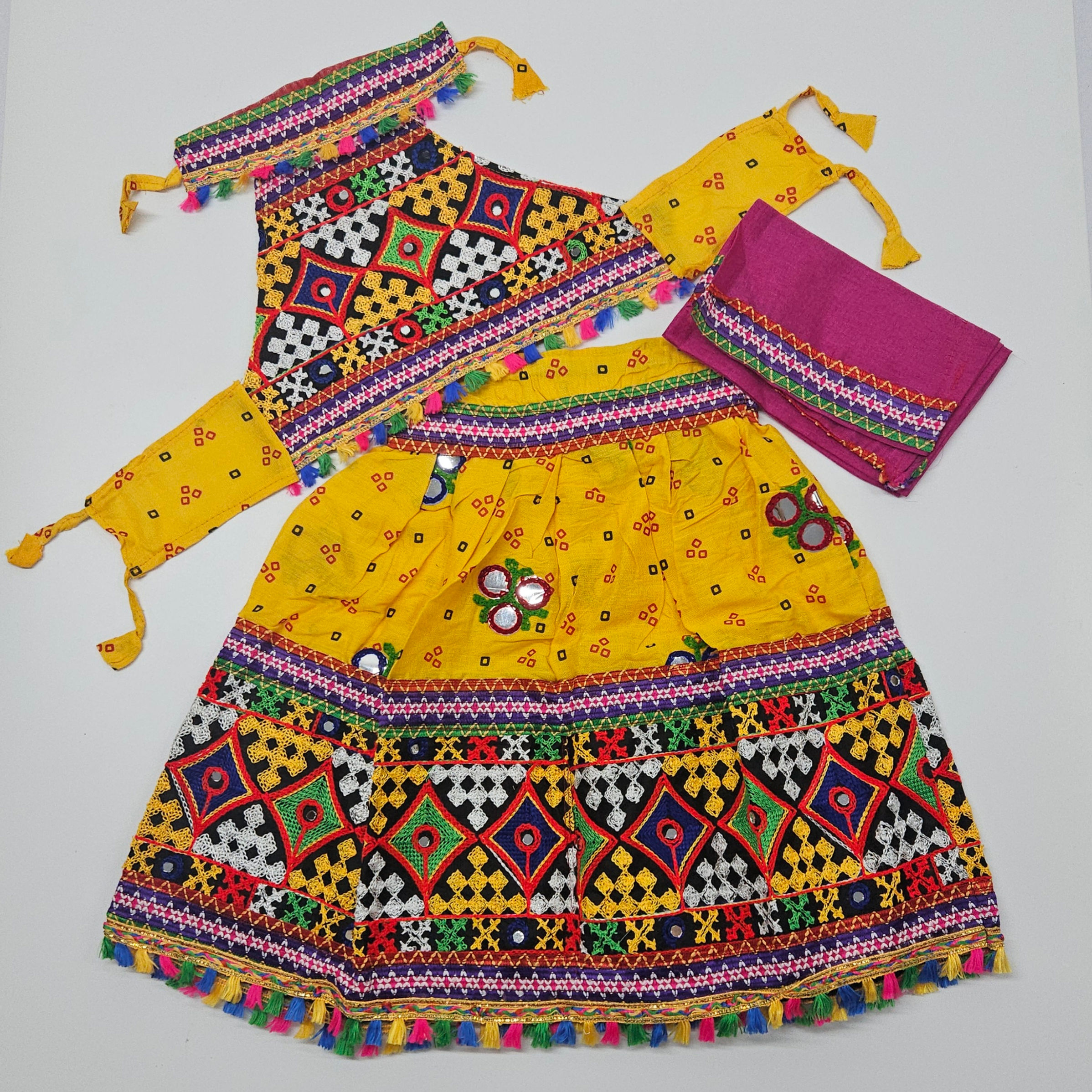 Navratri Ghaghra Choli - Yellow
