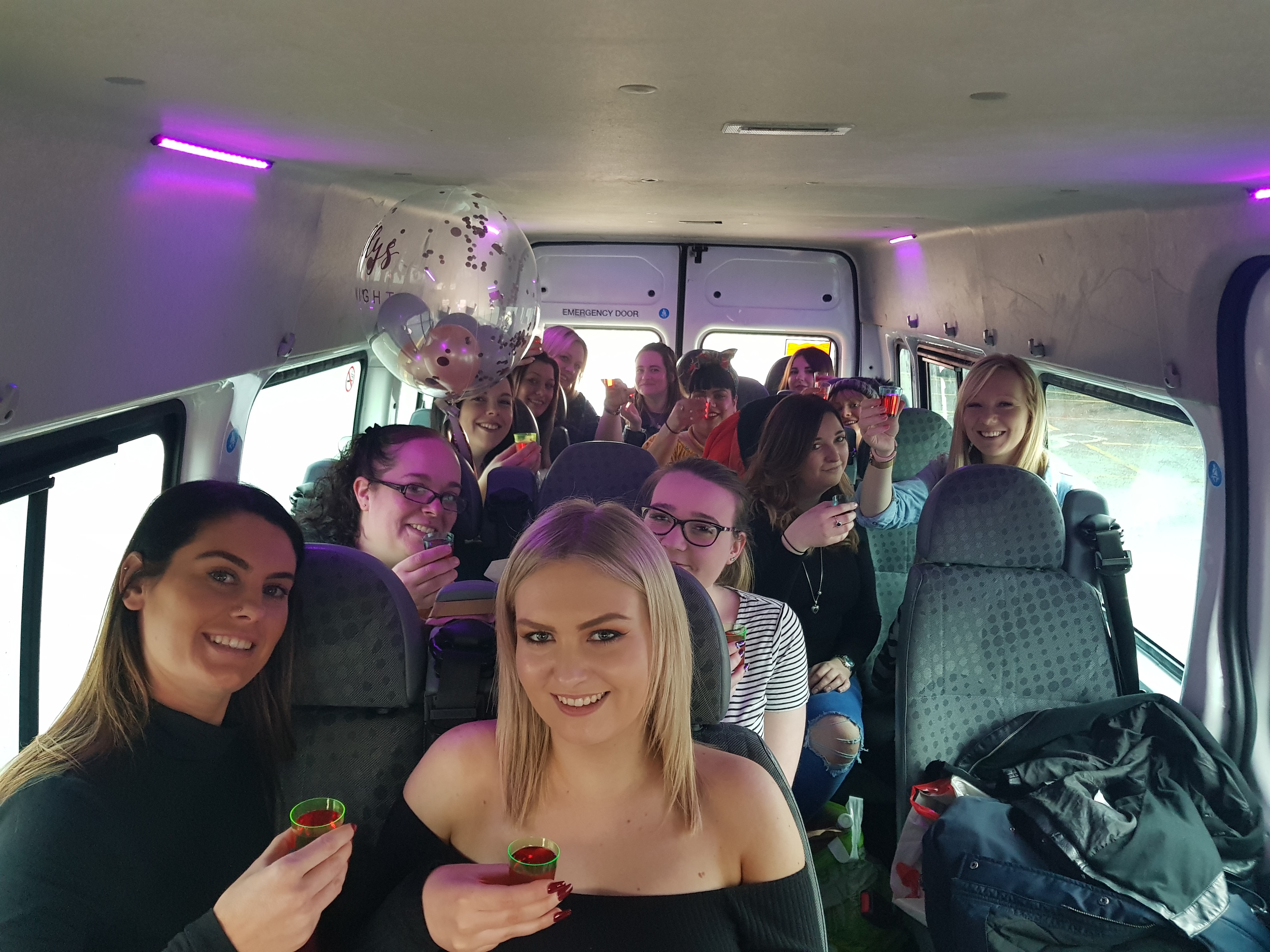 hen party minibus hire