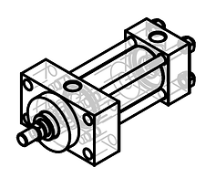 Hidrokraft HS160 seri, ISO6020/2 norm Saplamalı Hidrolik Silindir Gövde Yapısı ME5
